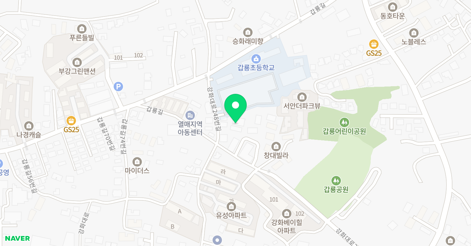 글샘명샘 문해랑논술교습소 위치