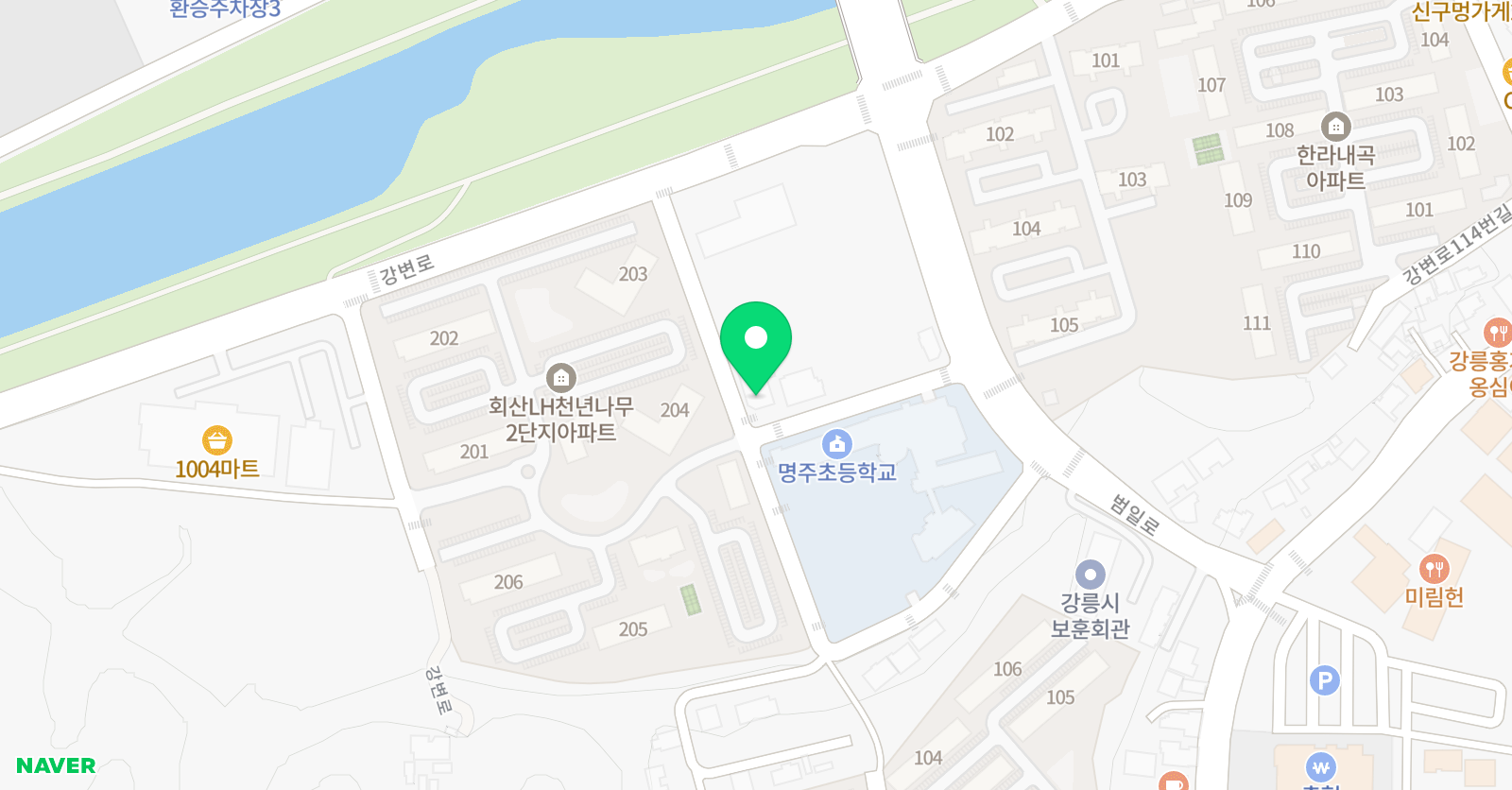 뮤엠 영어 명주초점 위치