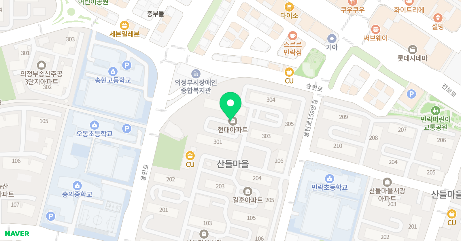 푸르넷 민락 공부방 위치
