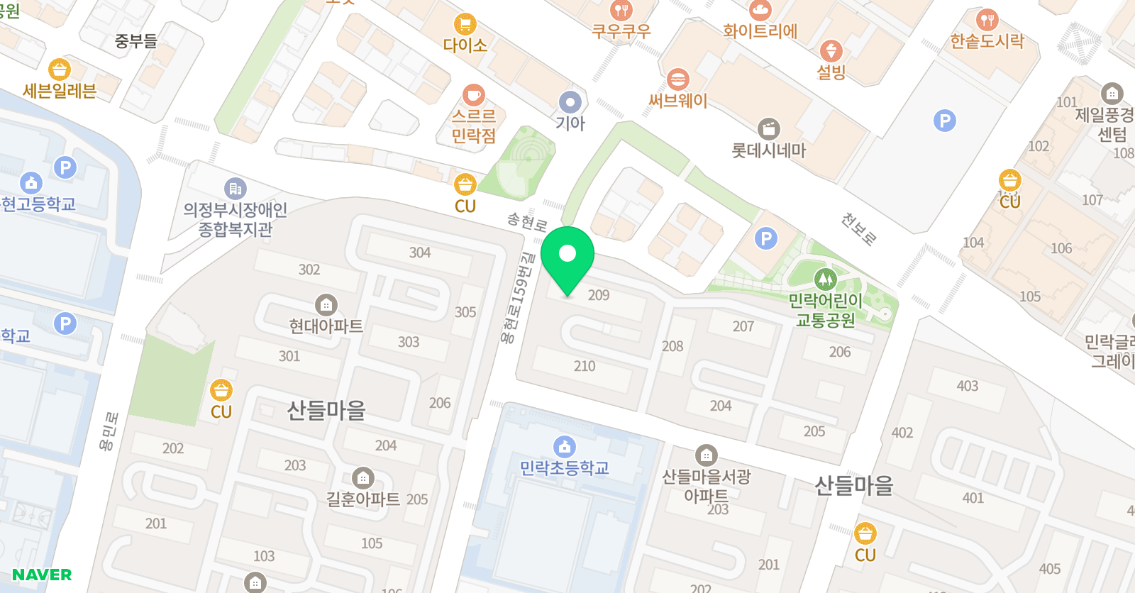 최강수학민락캠퍼스 위치