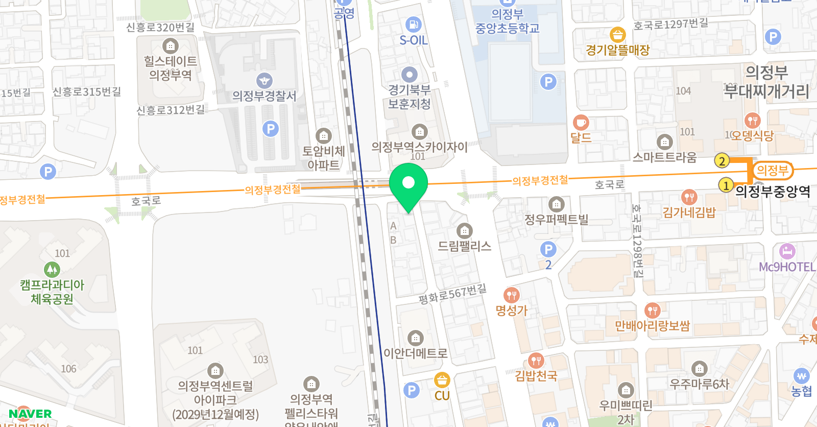 맥스댄스 스튜디오 학원 위치