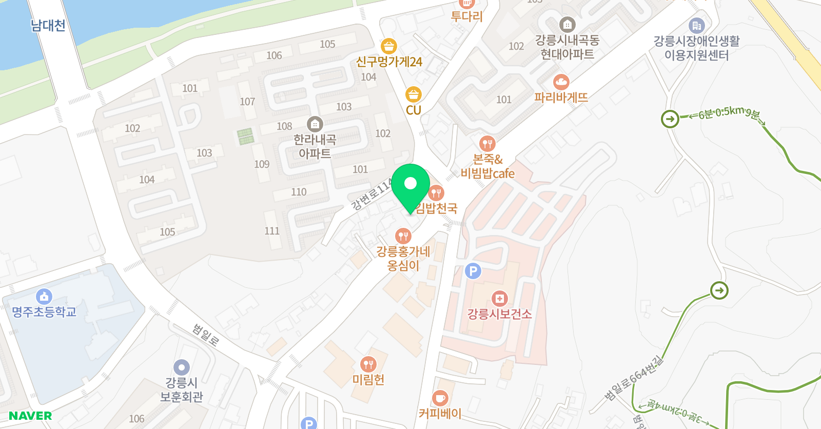 태권 아츠 위치
