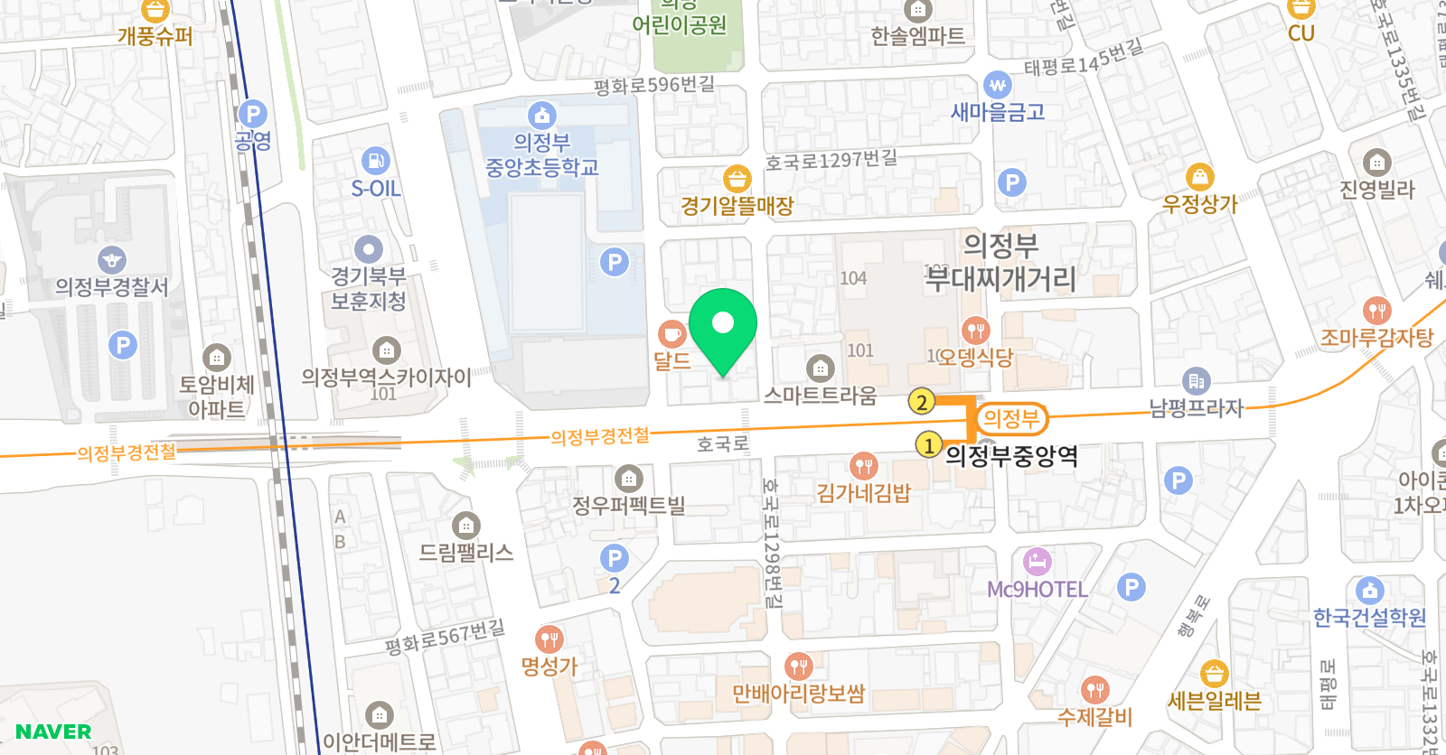 생각 학원 위치