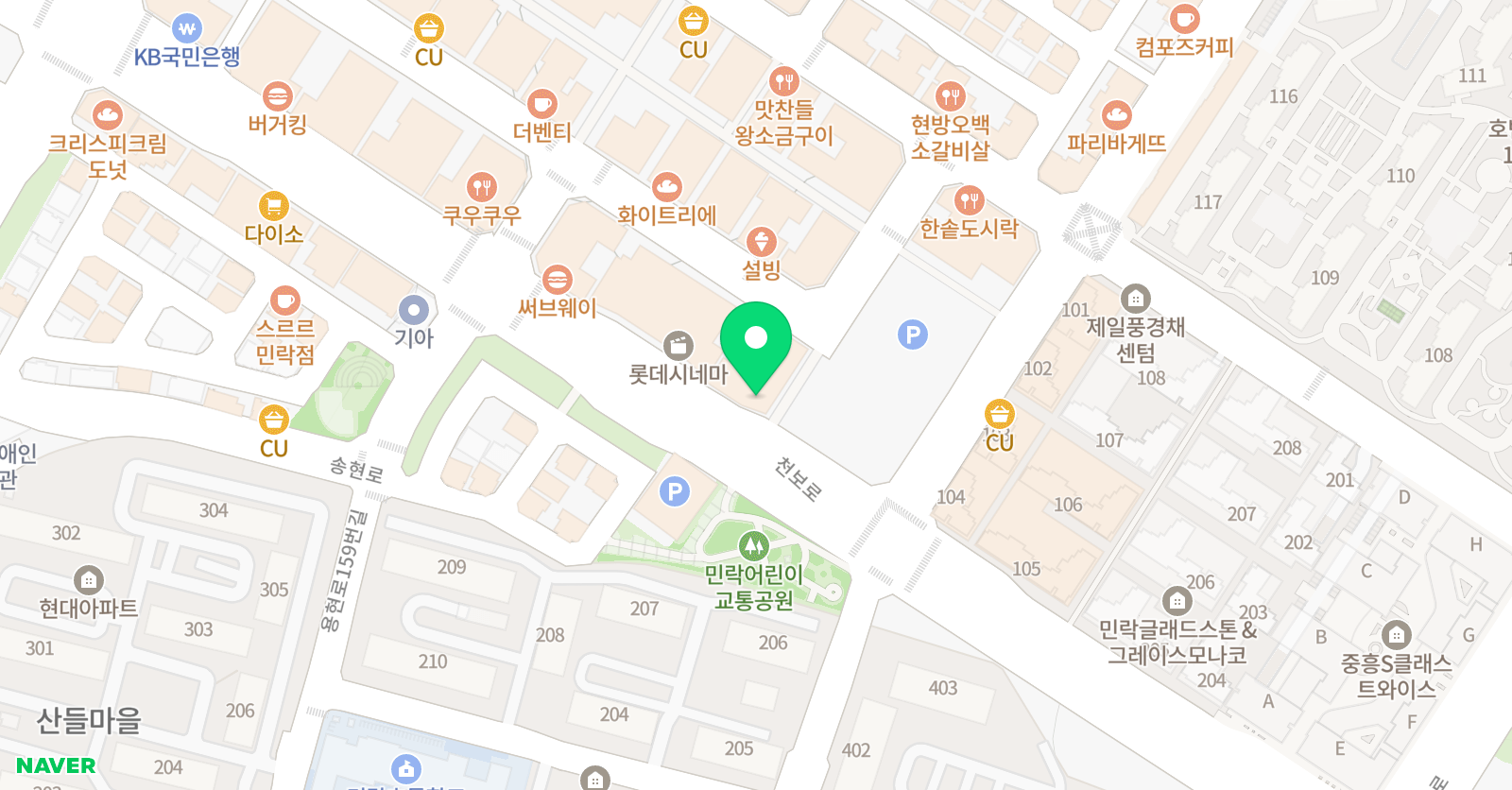 유투엠 수학학원 의정부민락캠퍼스 위치