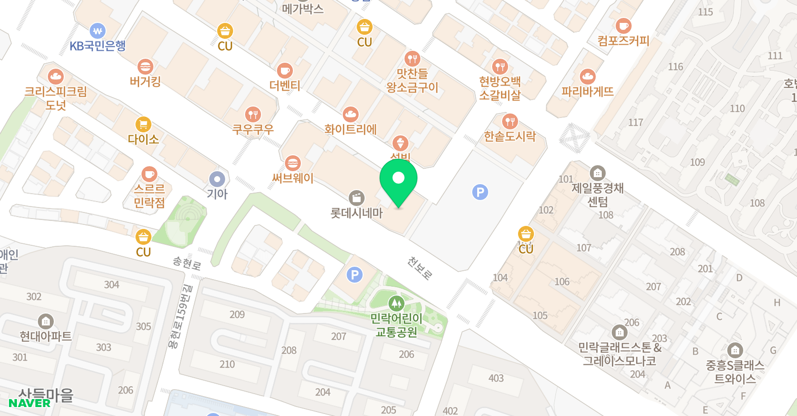 경쌤 영어 의정부민락캠퍼스 위치
