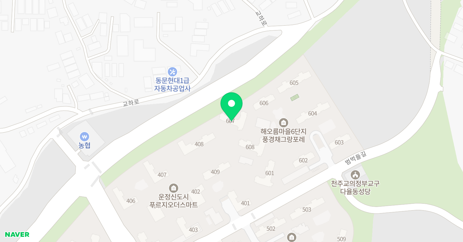기탄사고력교실 운정제일풍경채 3차점 위치