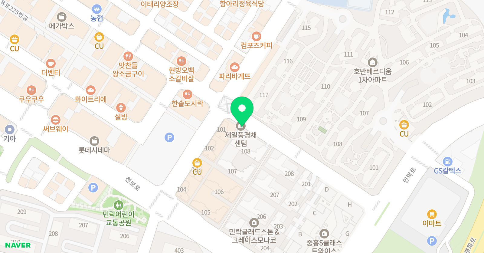 스마트해법 수학 윤강수학학원 위치