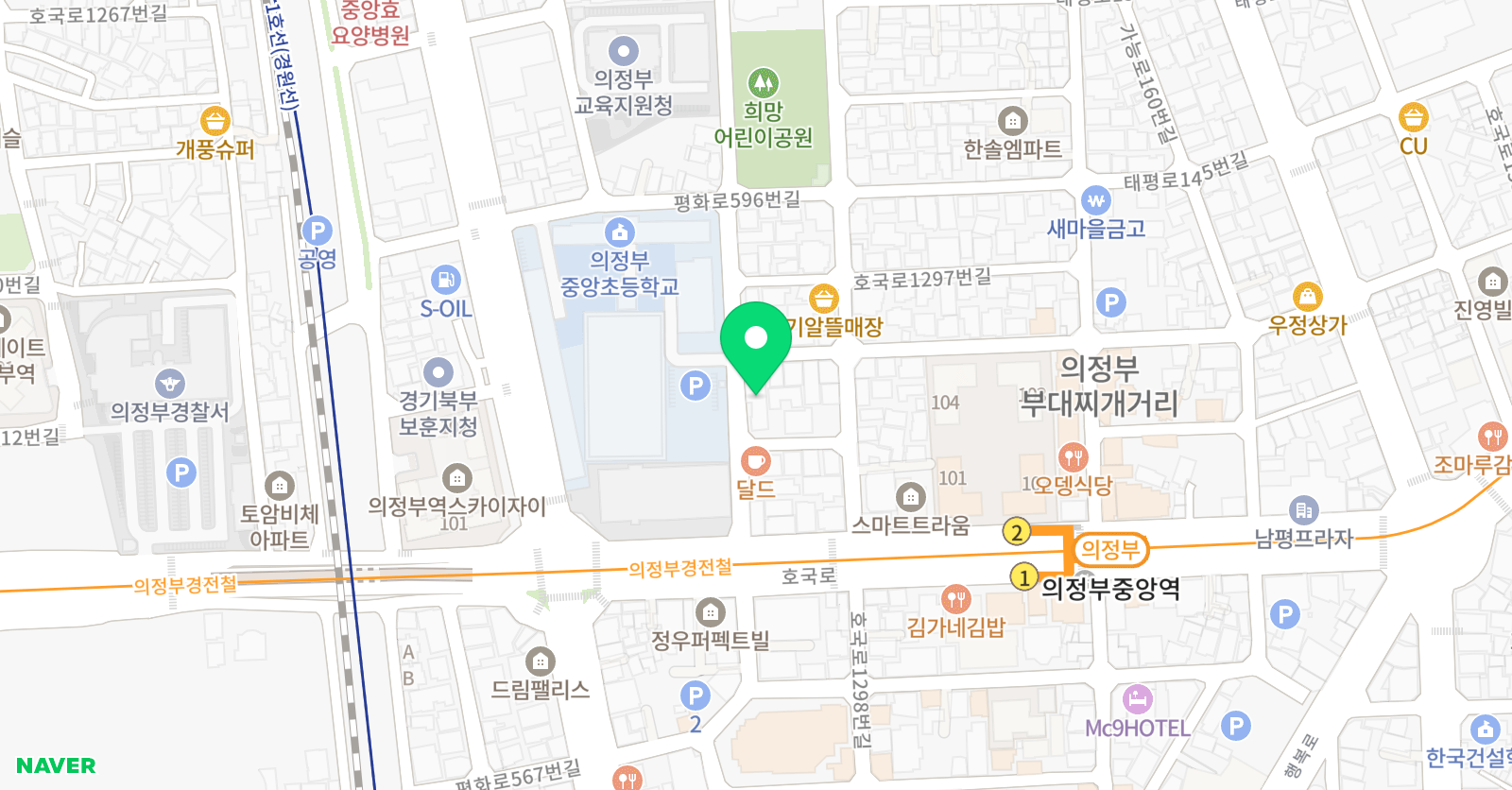 샤론 영어보습학원 위치