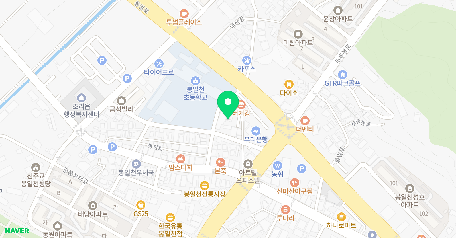 미래엔 영어수학 맑은가람 학원 위치