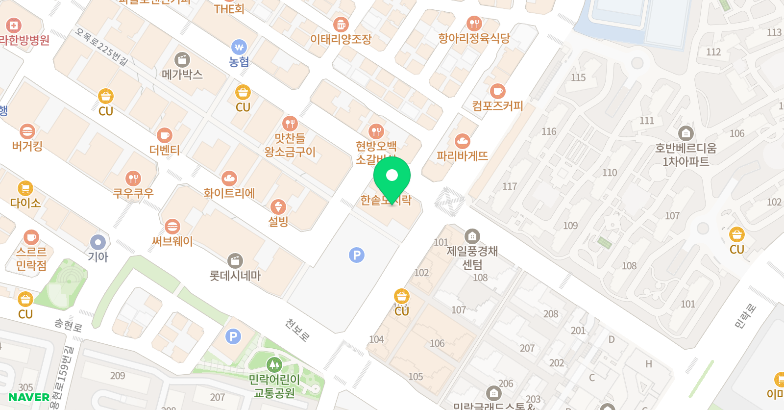 파니댄스 위치