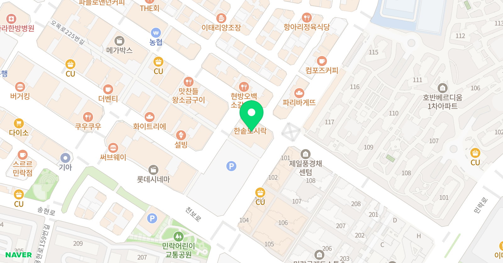 영렘브란트 의정부민락센터 위치