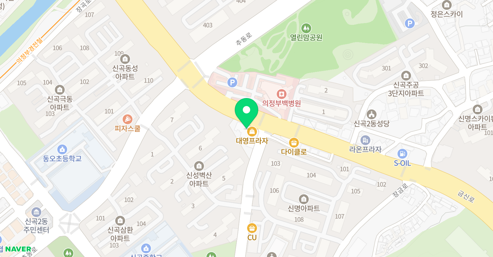 맥 수학학원 위치