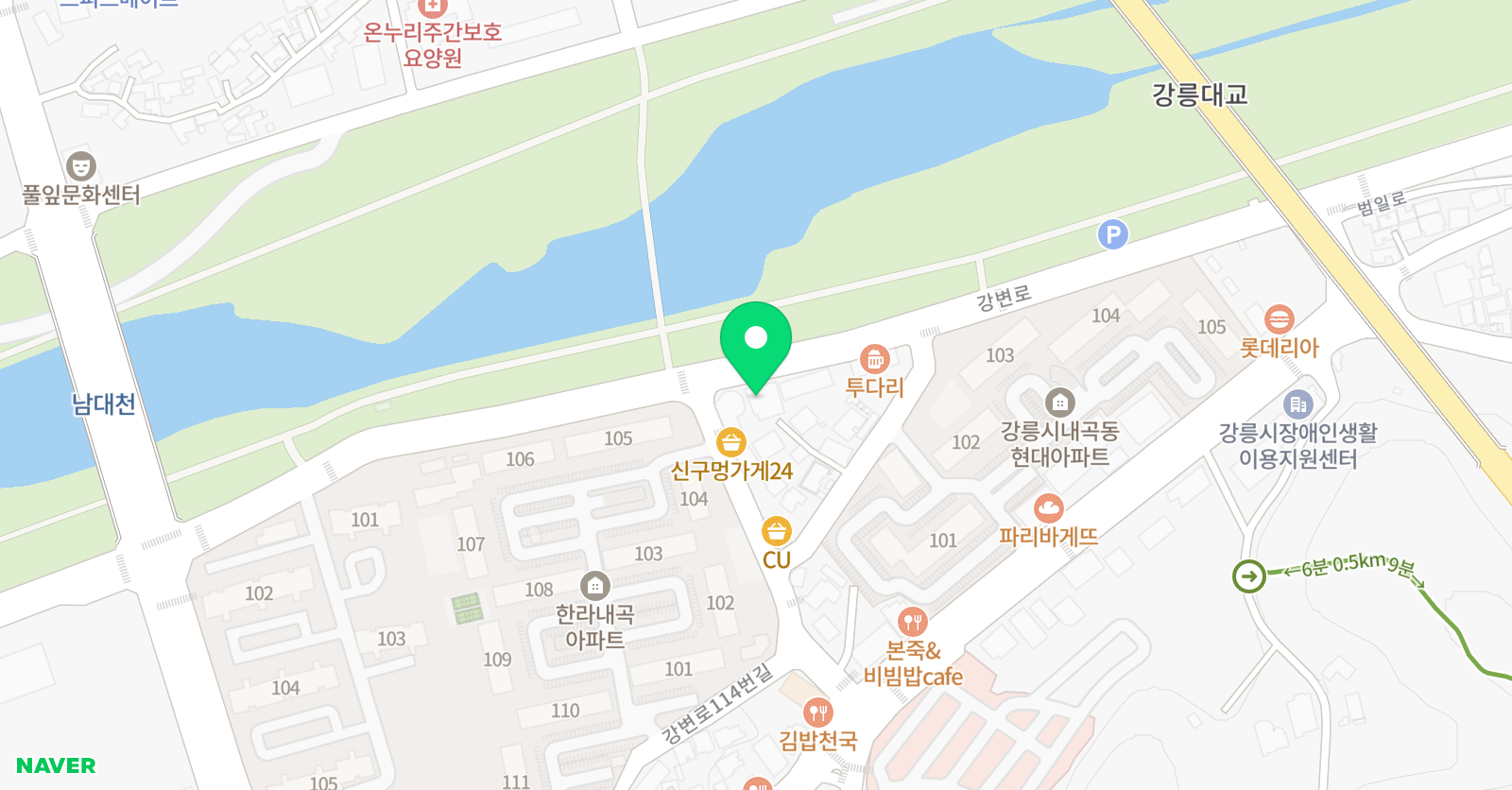 강호 태권도 나눔스쿨 위치