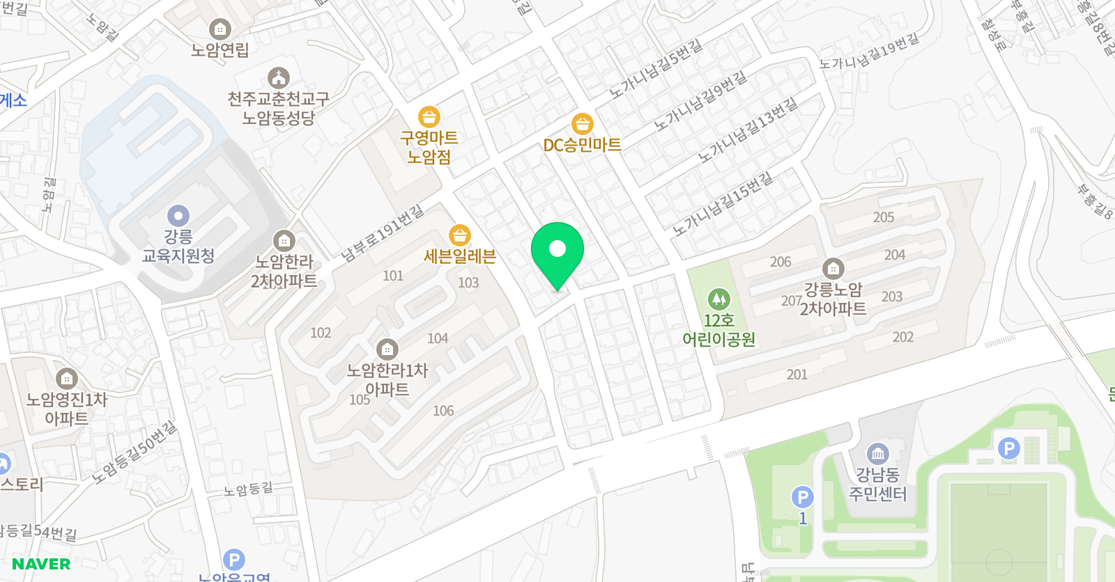 소리꼴 음악학원 위치