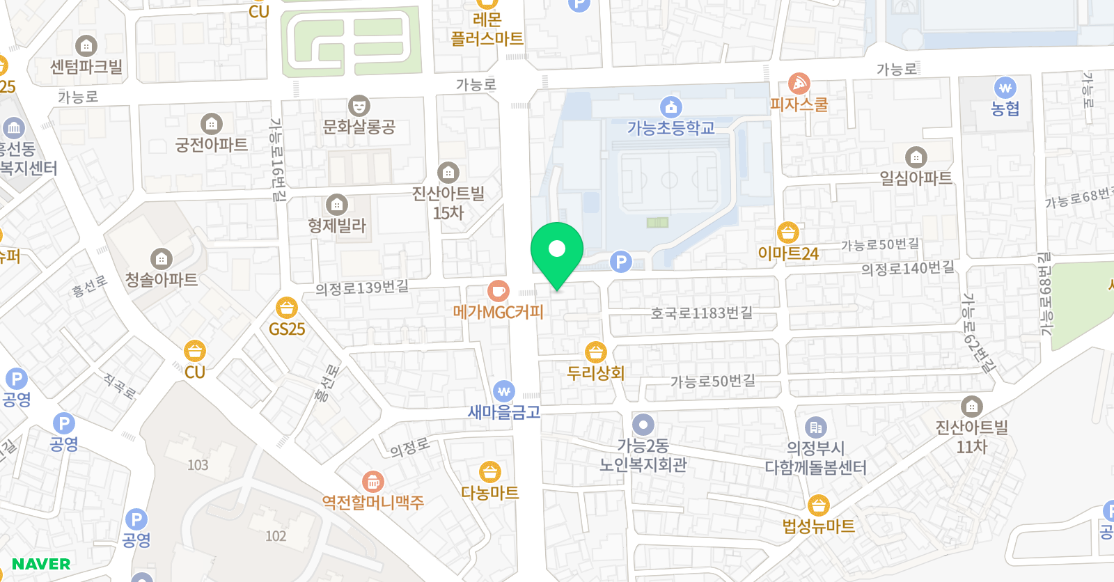 청어람 학원 위치