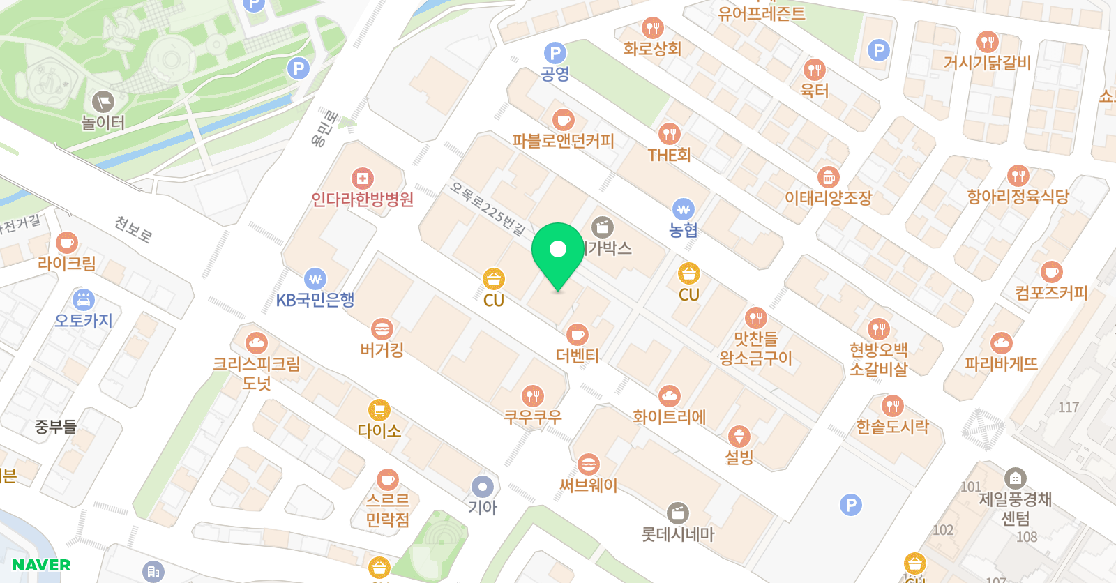 1% 국어학원 위치