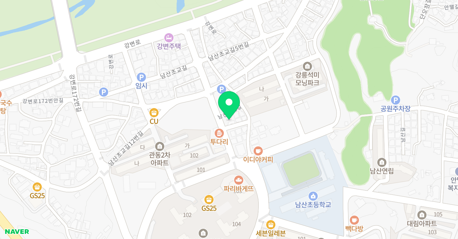 더쌤 영수 내곡 학원 위치