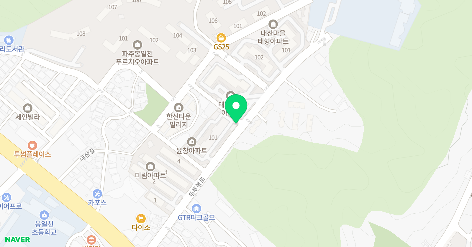 소리뮤즈 음악학원 위치