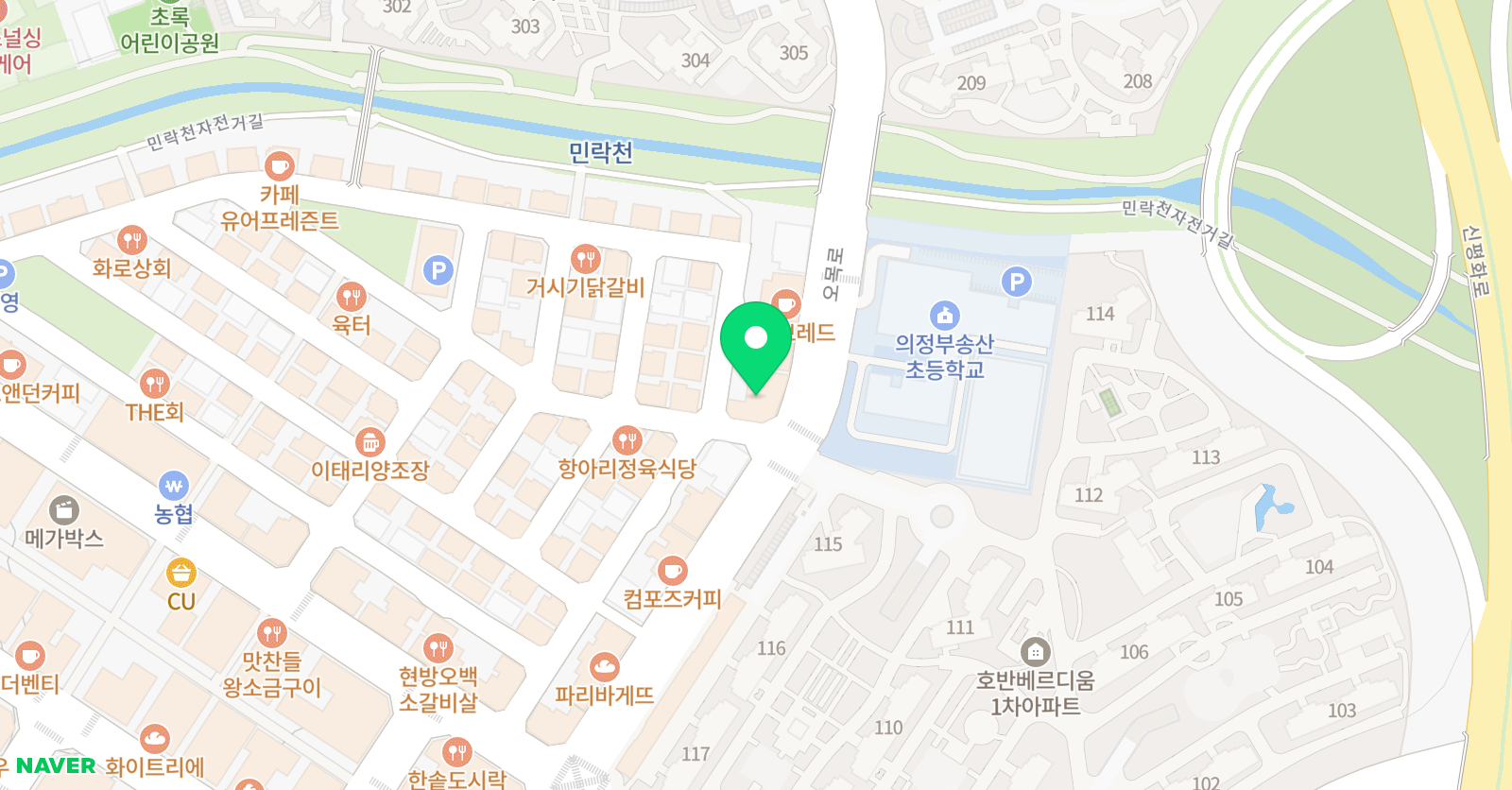 공감 수학학원 송산 위치