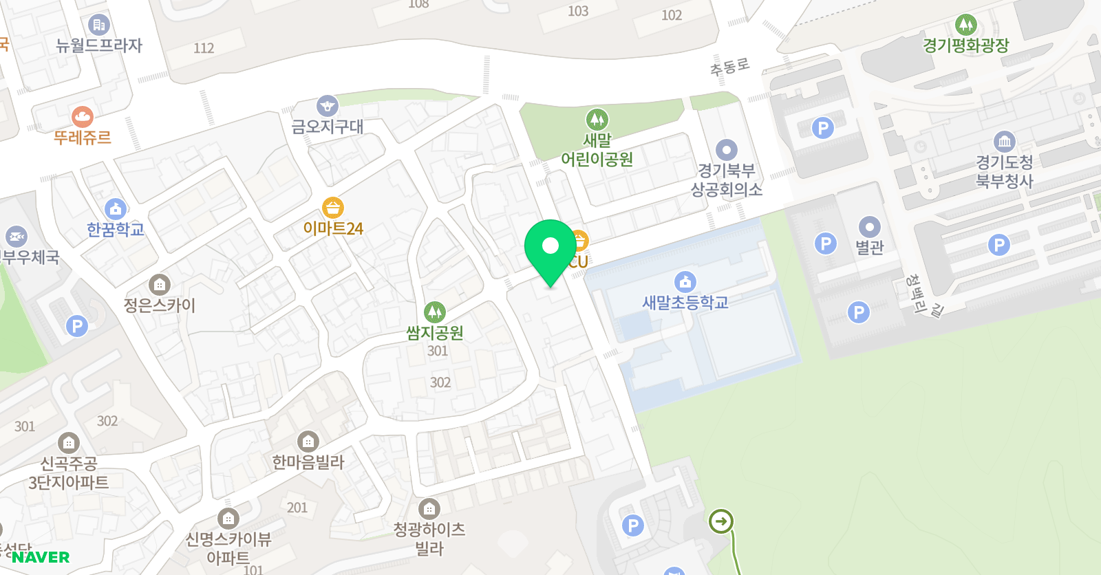 신곡바로크 음악학원 위치