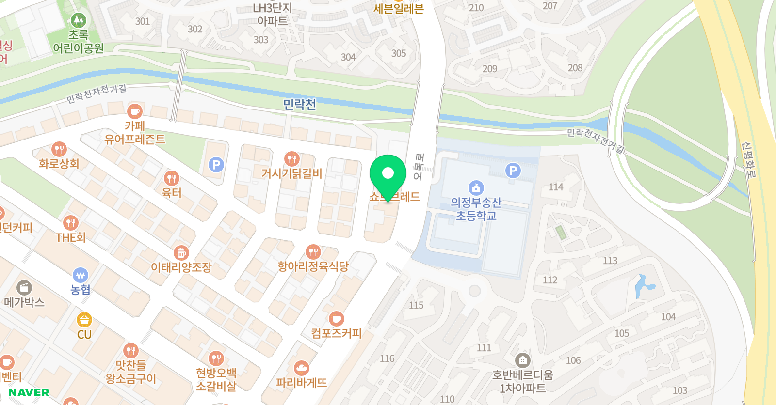 쎈 수학앤논술 위치