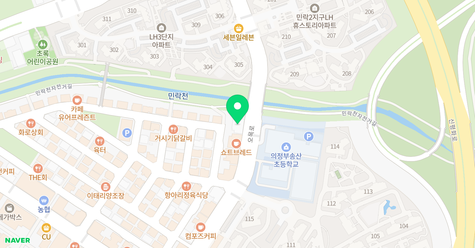 꿈의숲 음악학원 위치