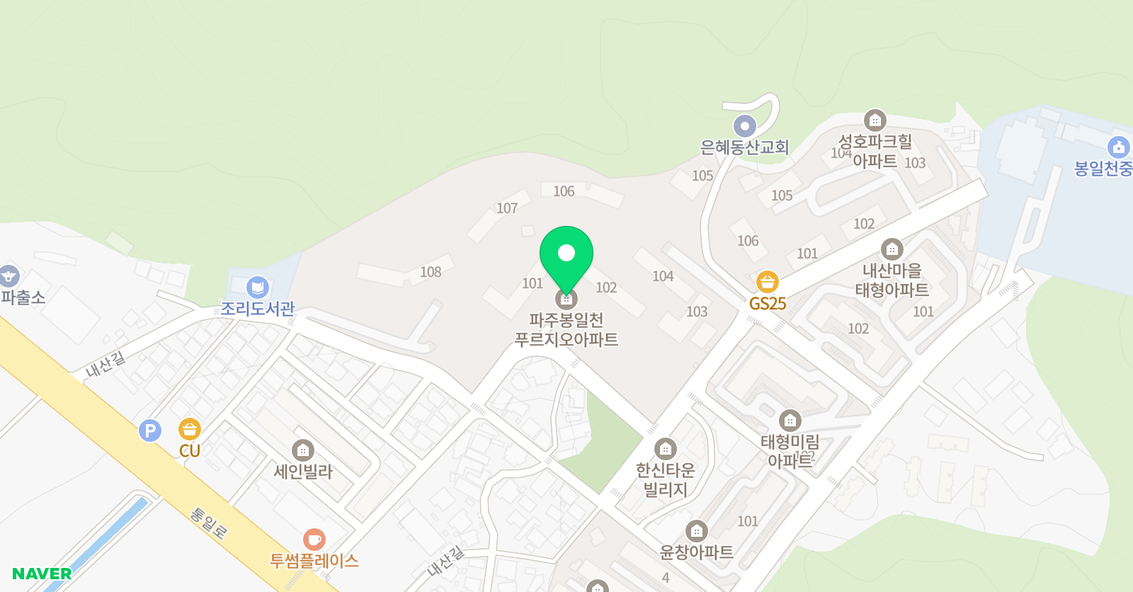 용인대한울 태권도 위치