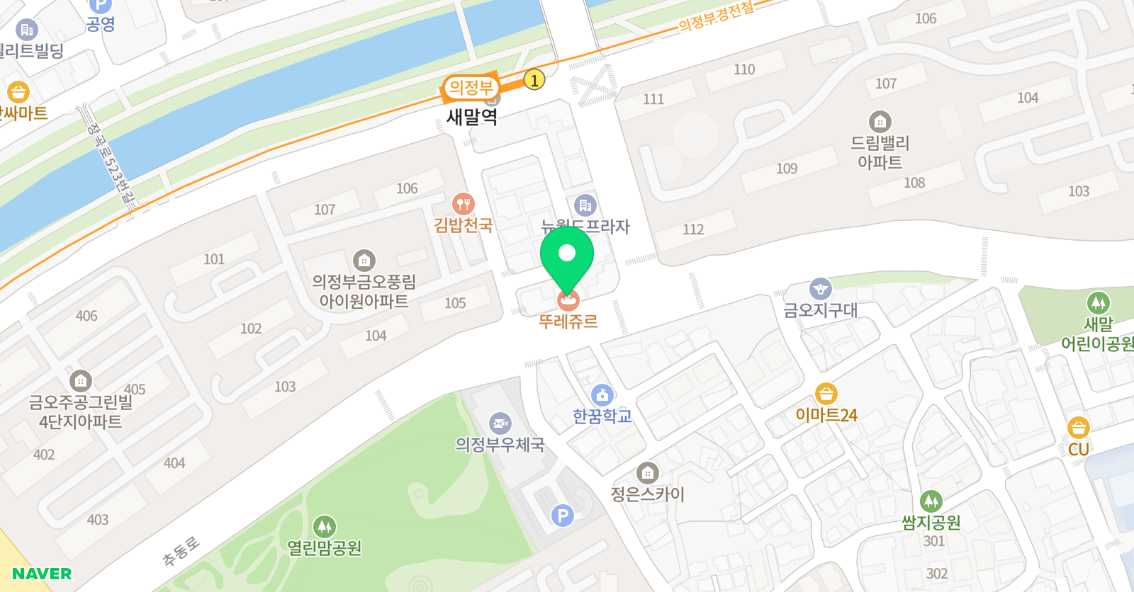 엠베스트se 학원 새말점 위치