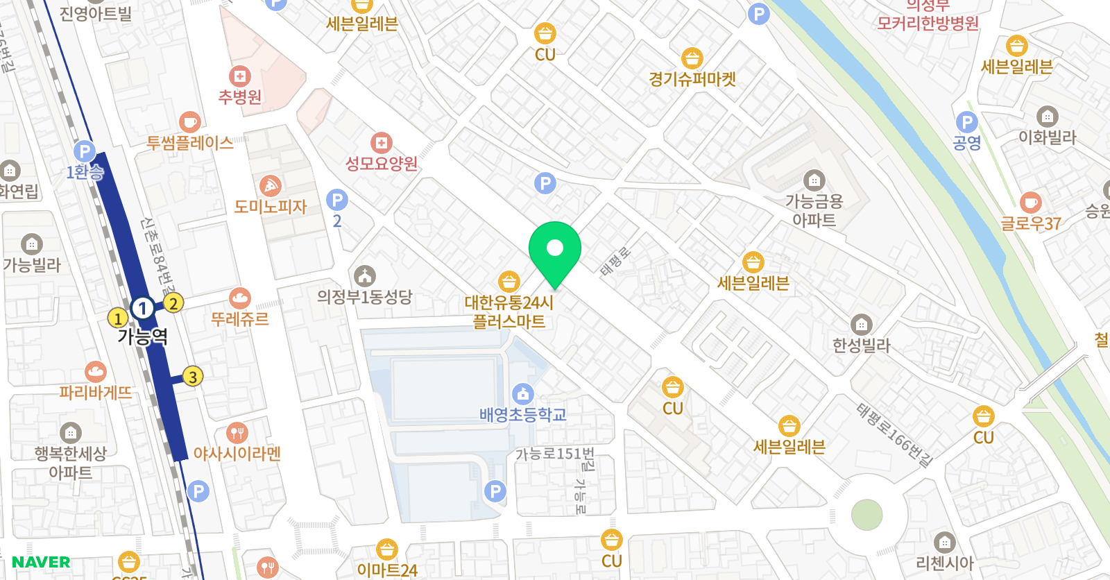정솔프라임 학원 위치