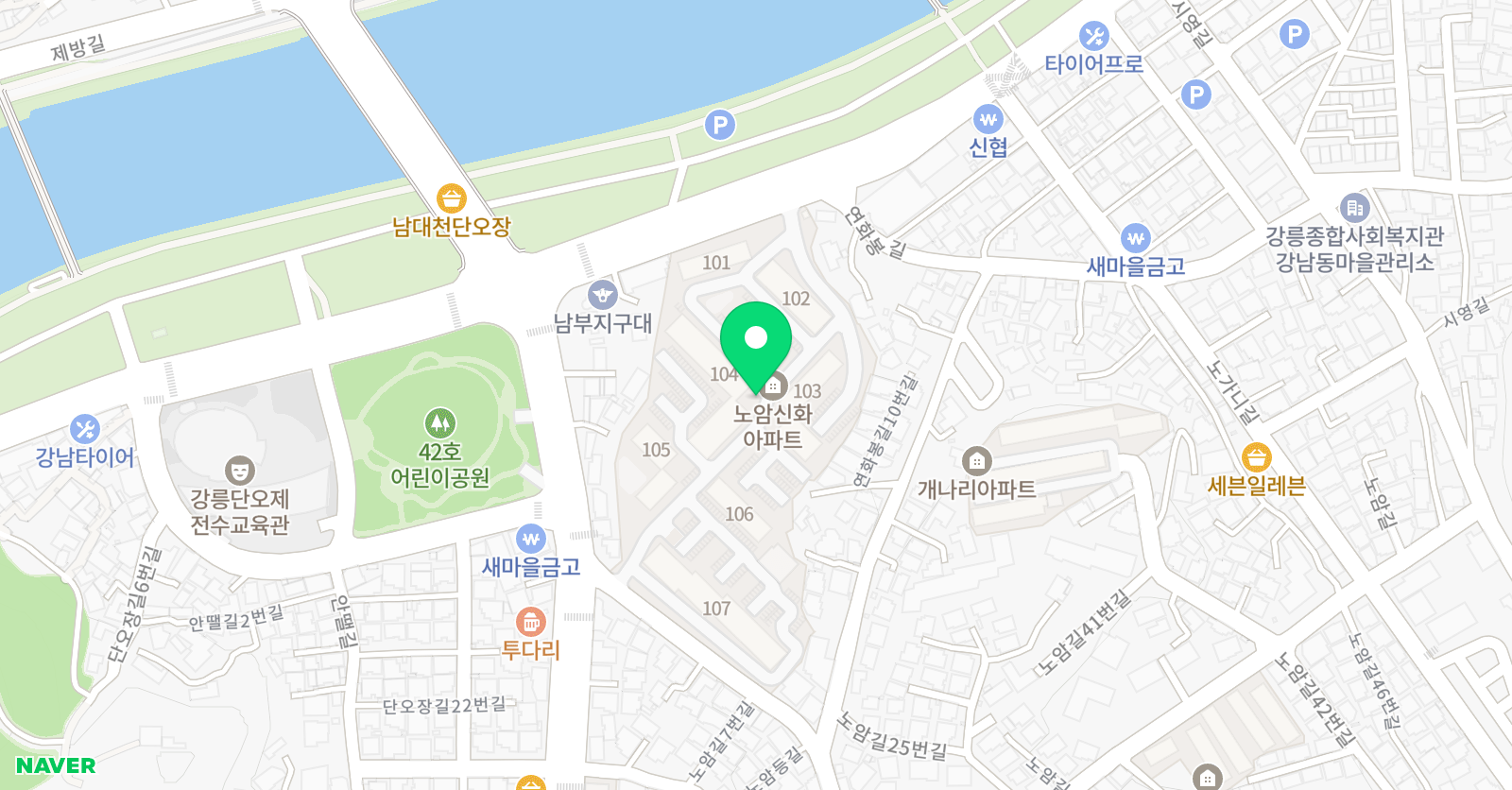 한우리 독서토론논술 노암홈클럽 위치