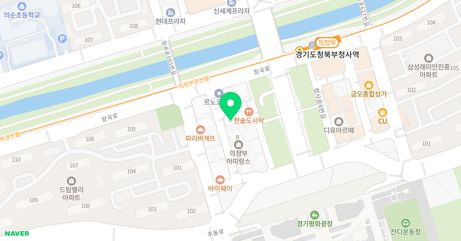 청담 어학원 의정부브랜치 위치