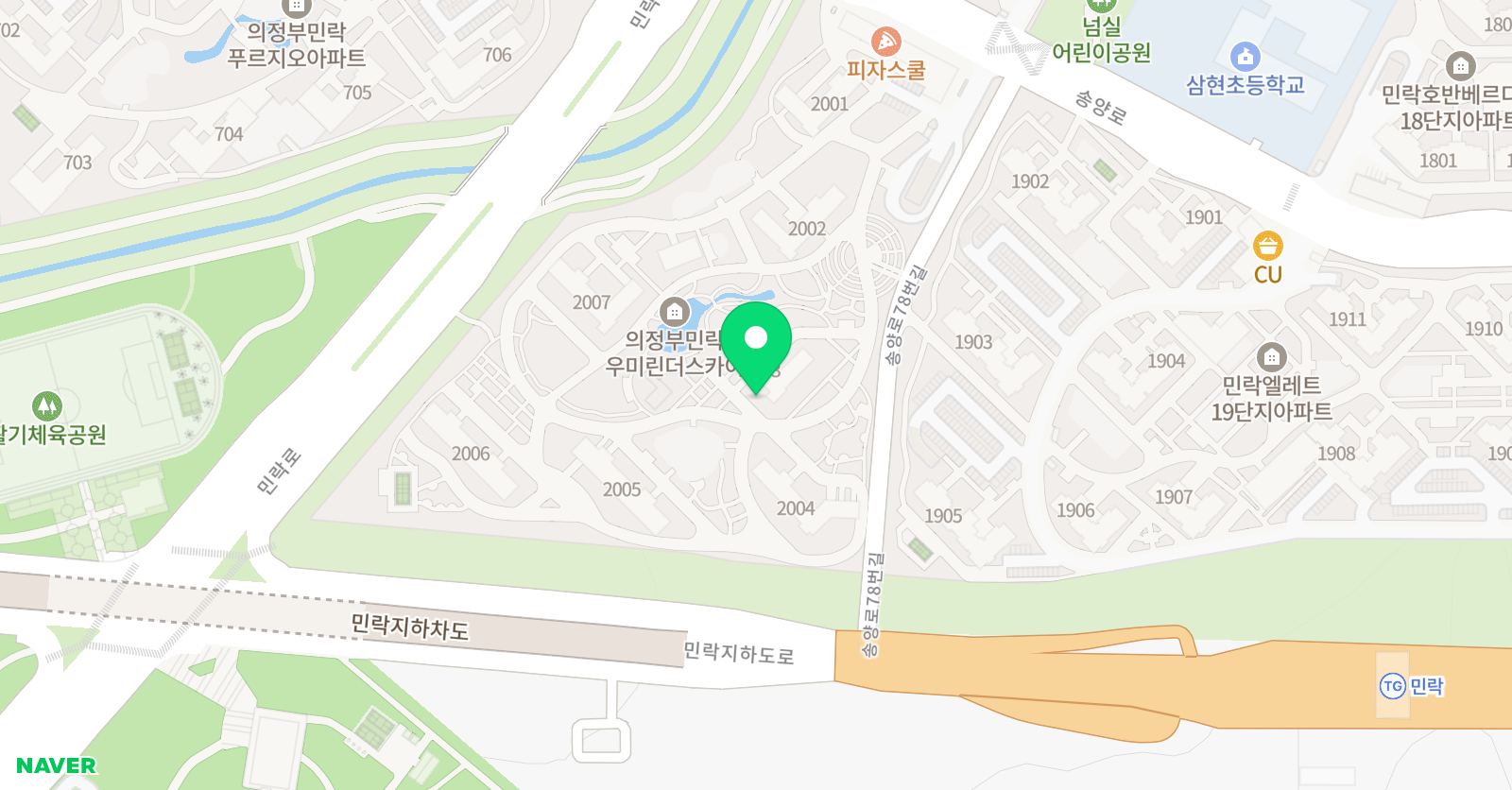 아소비 의정부민락우미린점 위치