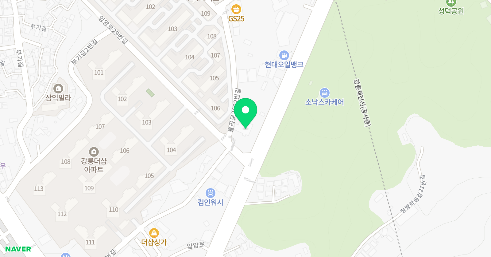 눈꽃 음악학원 위치