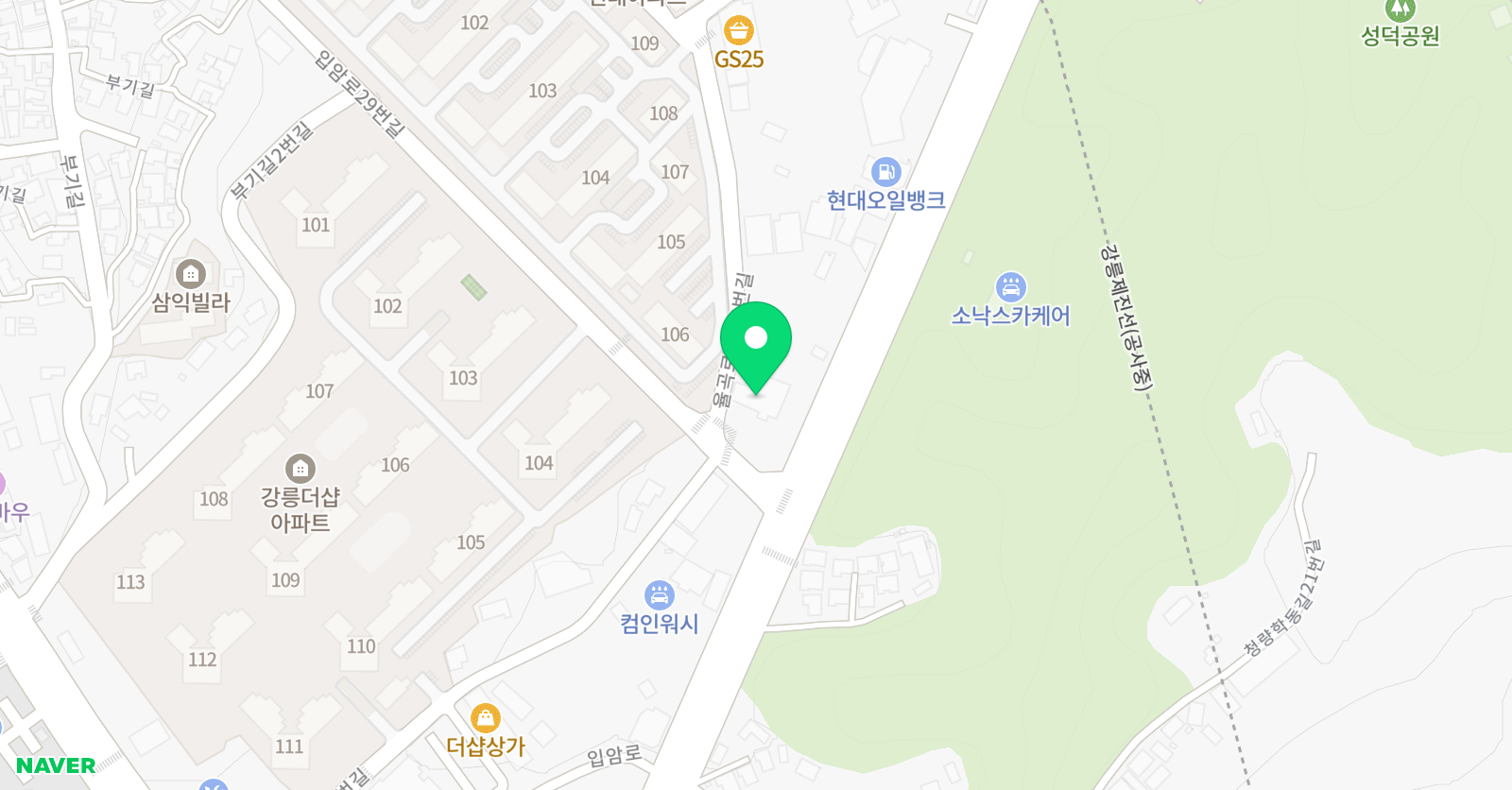산꼭대기 미술학원 위치