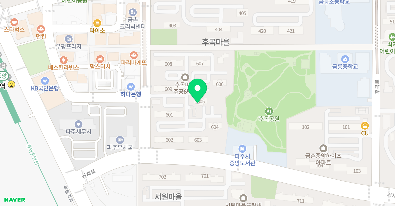 스마트해법 수학 파주강한수학점 위치