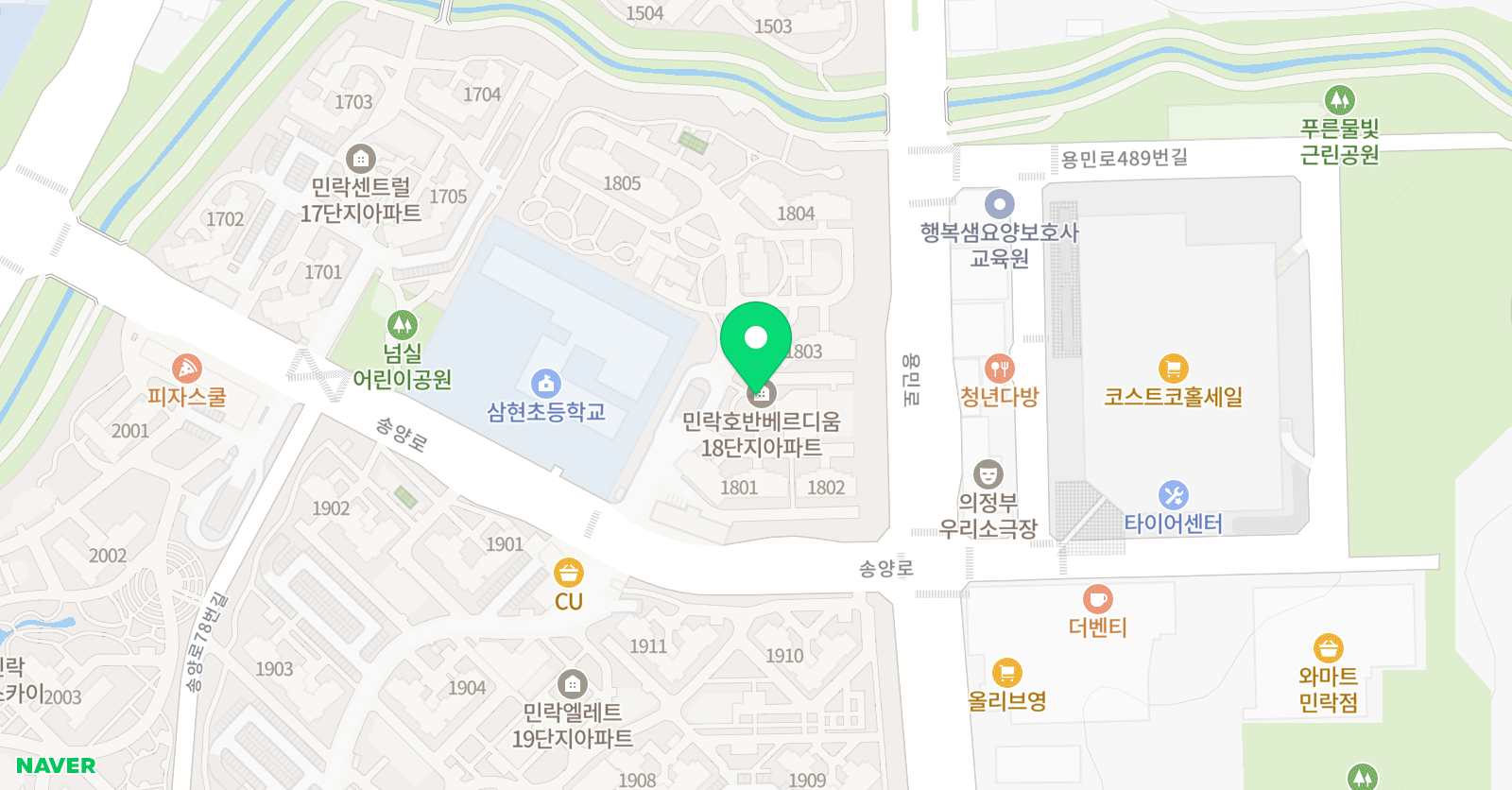 민락홈런 학습센타 위치