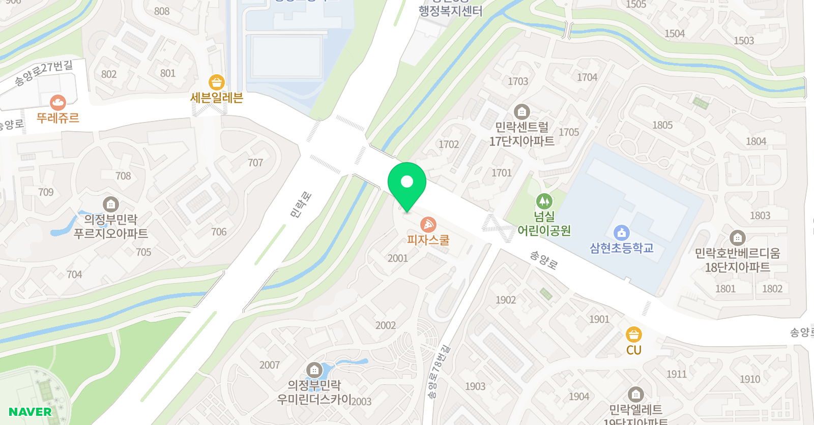 삼성 영어 셀레나 삼현 학원 위치