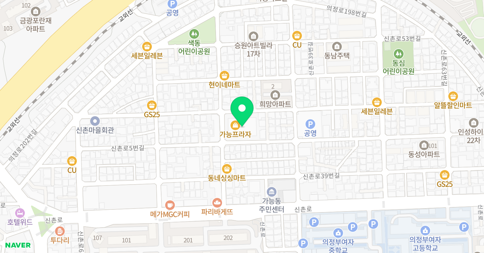 아소비 스마트해법 수학영어 가능올리브 학원 위치