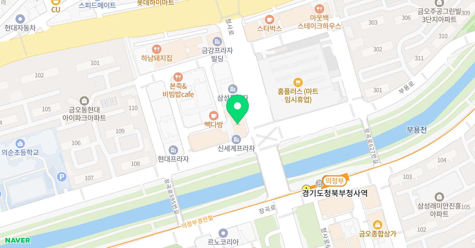쁘램 요가 의정부점 위치