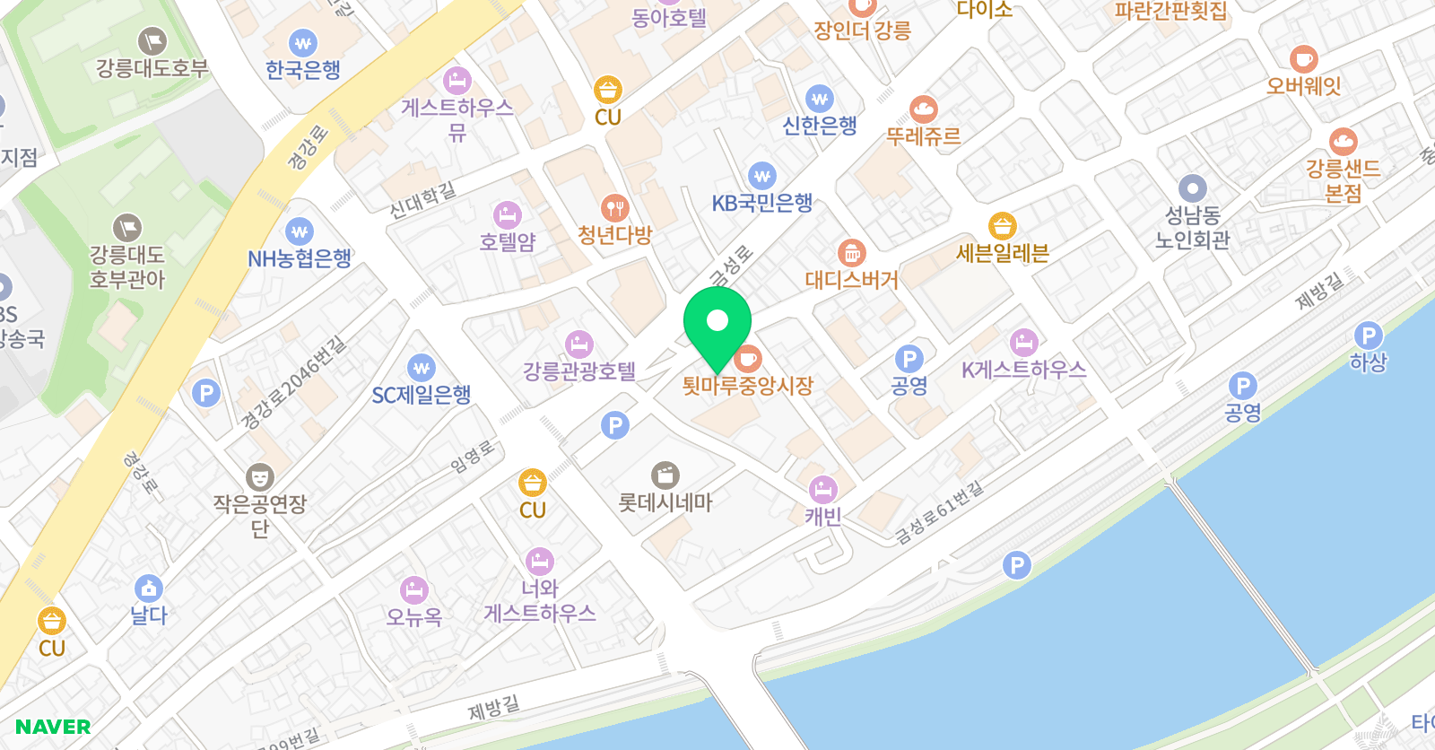 닷츠 미술학원 강릉캠퍼스 위치