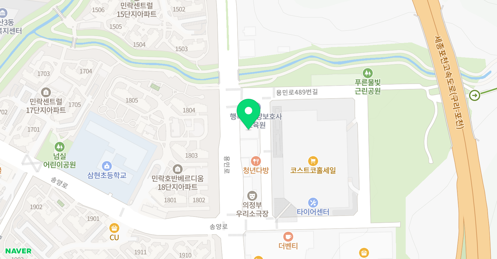 와이키즈 의정부센터 위치