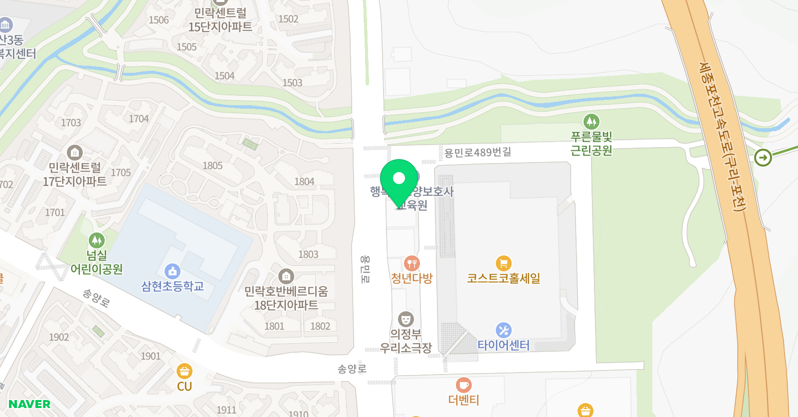 엠베스트SE 민락삼현점 위치