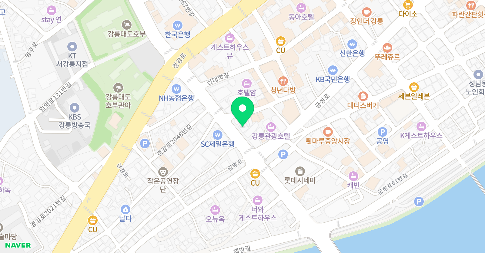 강릉아트밸리 댄스 위치