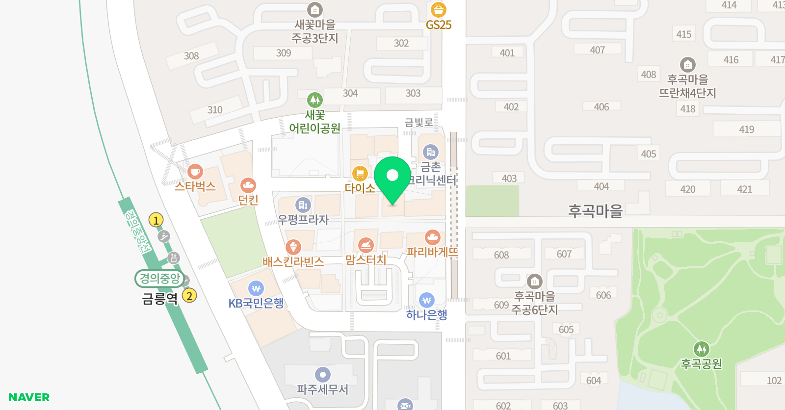 토킹클럽 어학원 파주금촌캠퍼스 위치