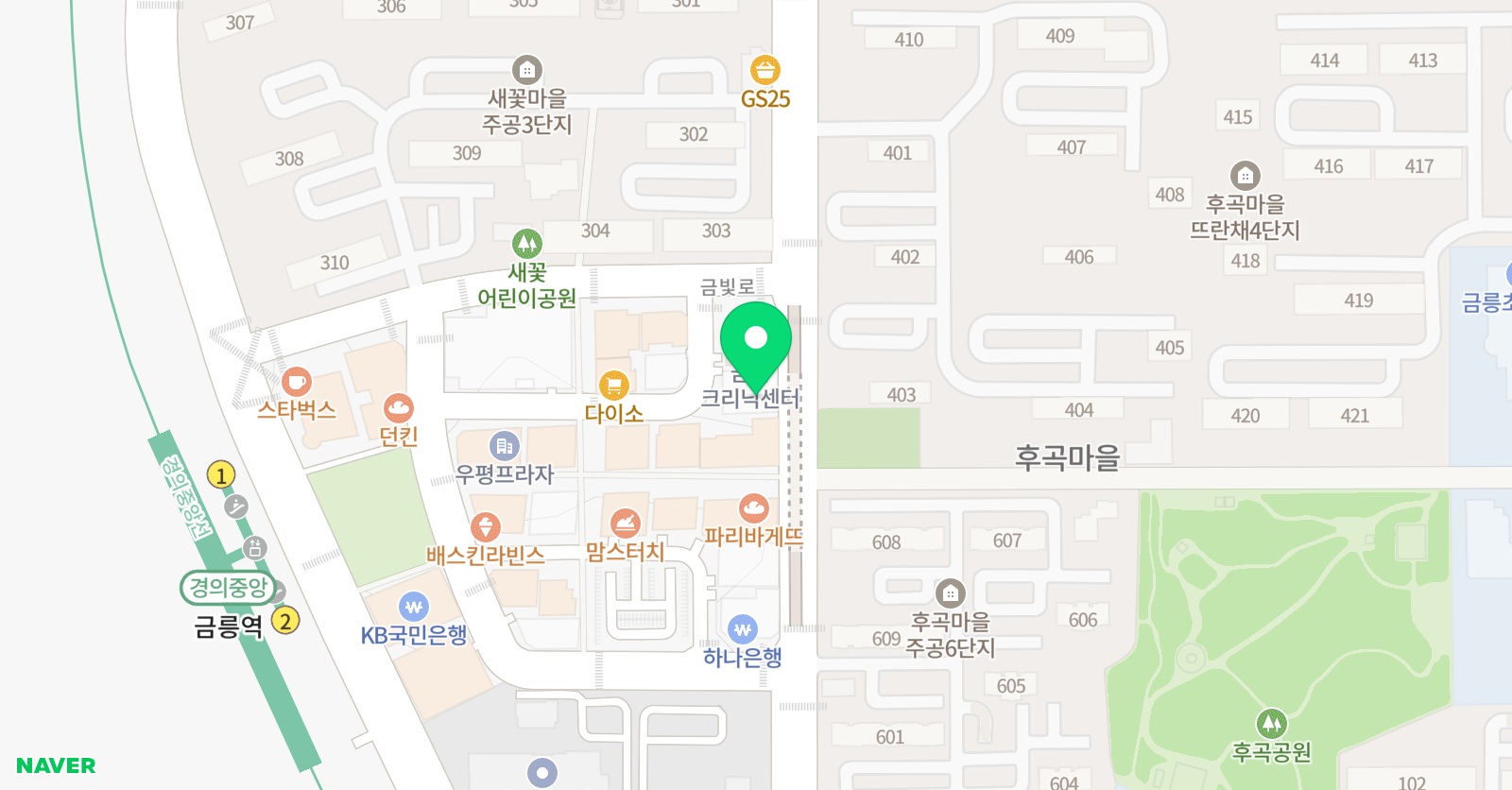 감성공간 미술학원 위치
