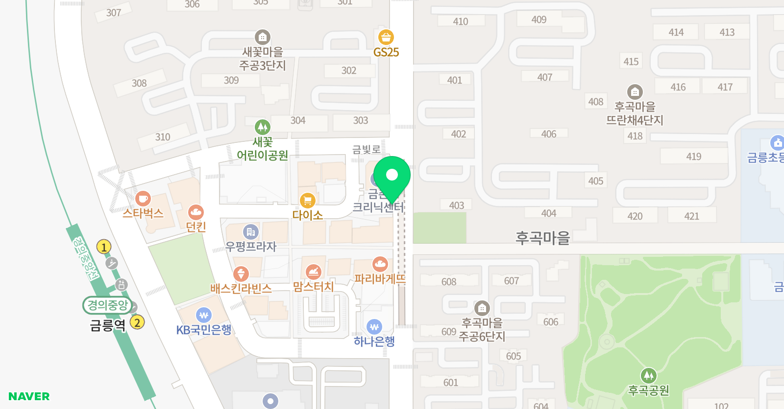 참이지 영어학원 위치