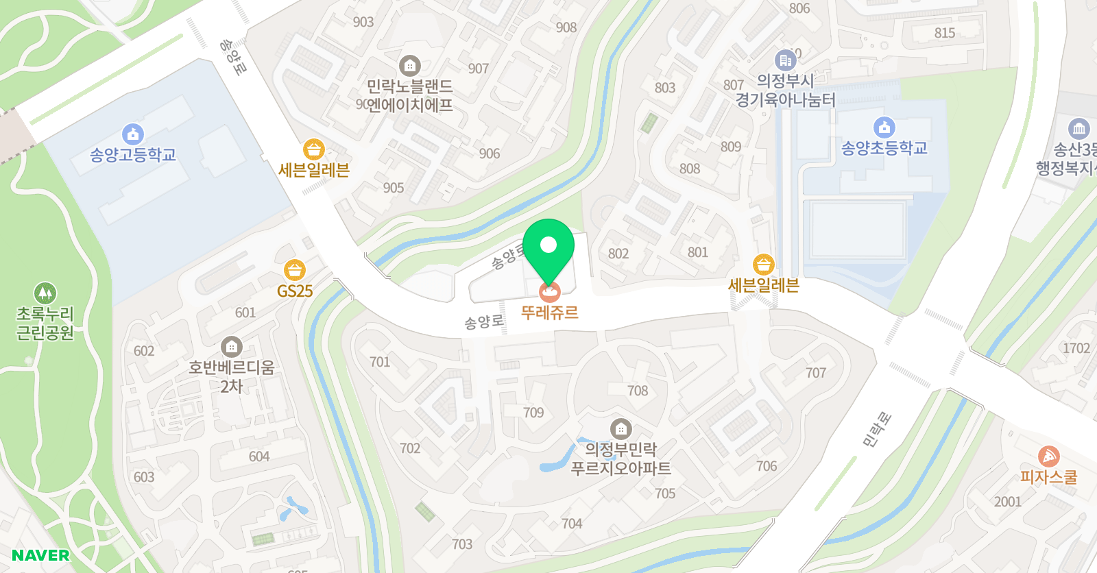 뮤직앤아트슐레 학원 위치