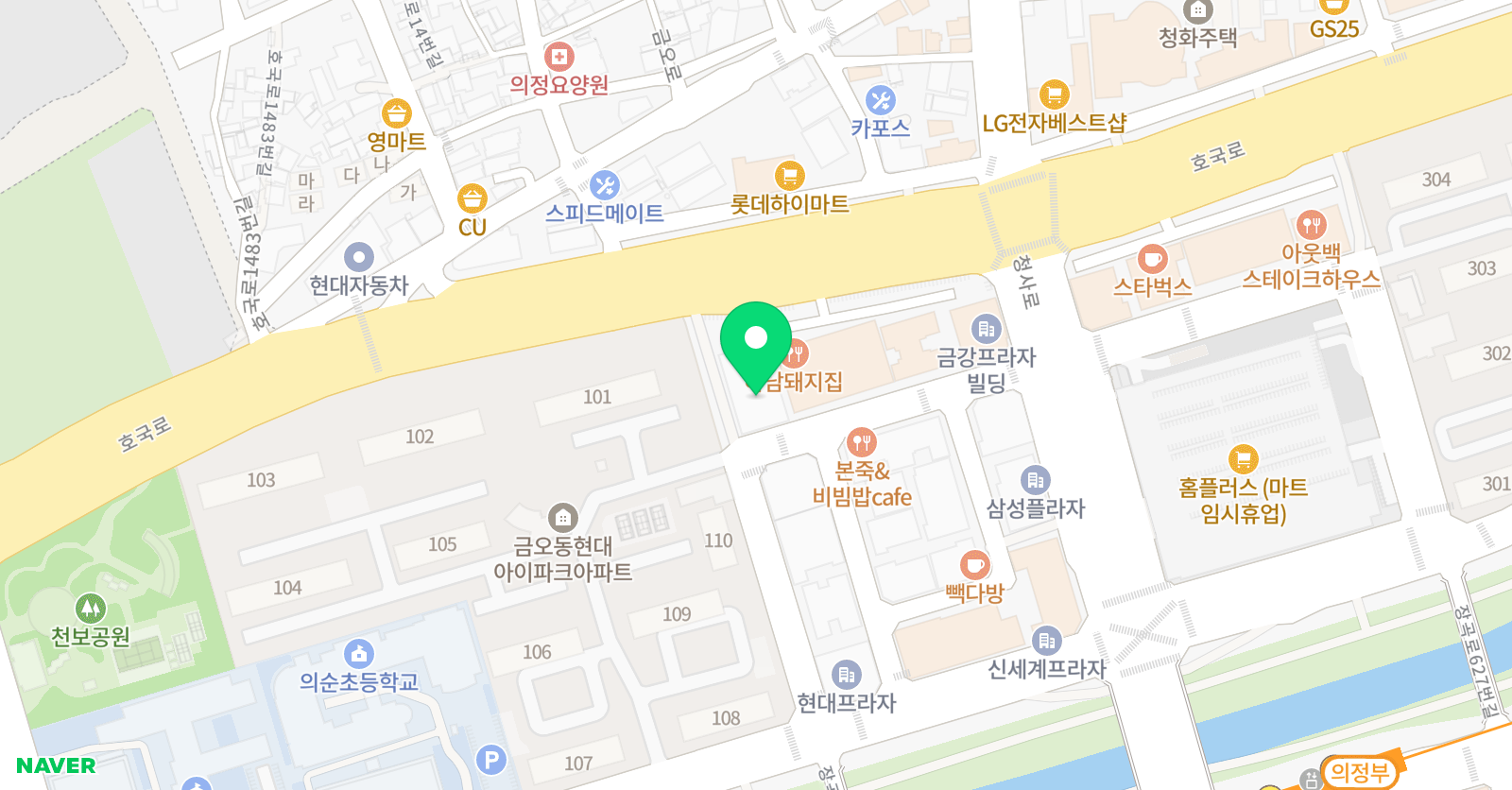 JB실용음악아카데미 의정부점 위치