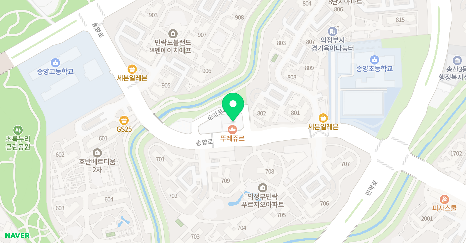 팬더쌤 영어수학논술전문학원 위치