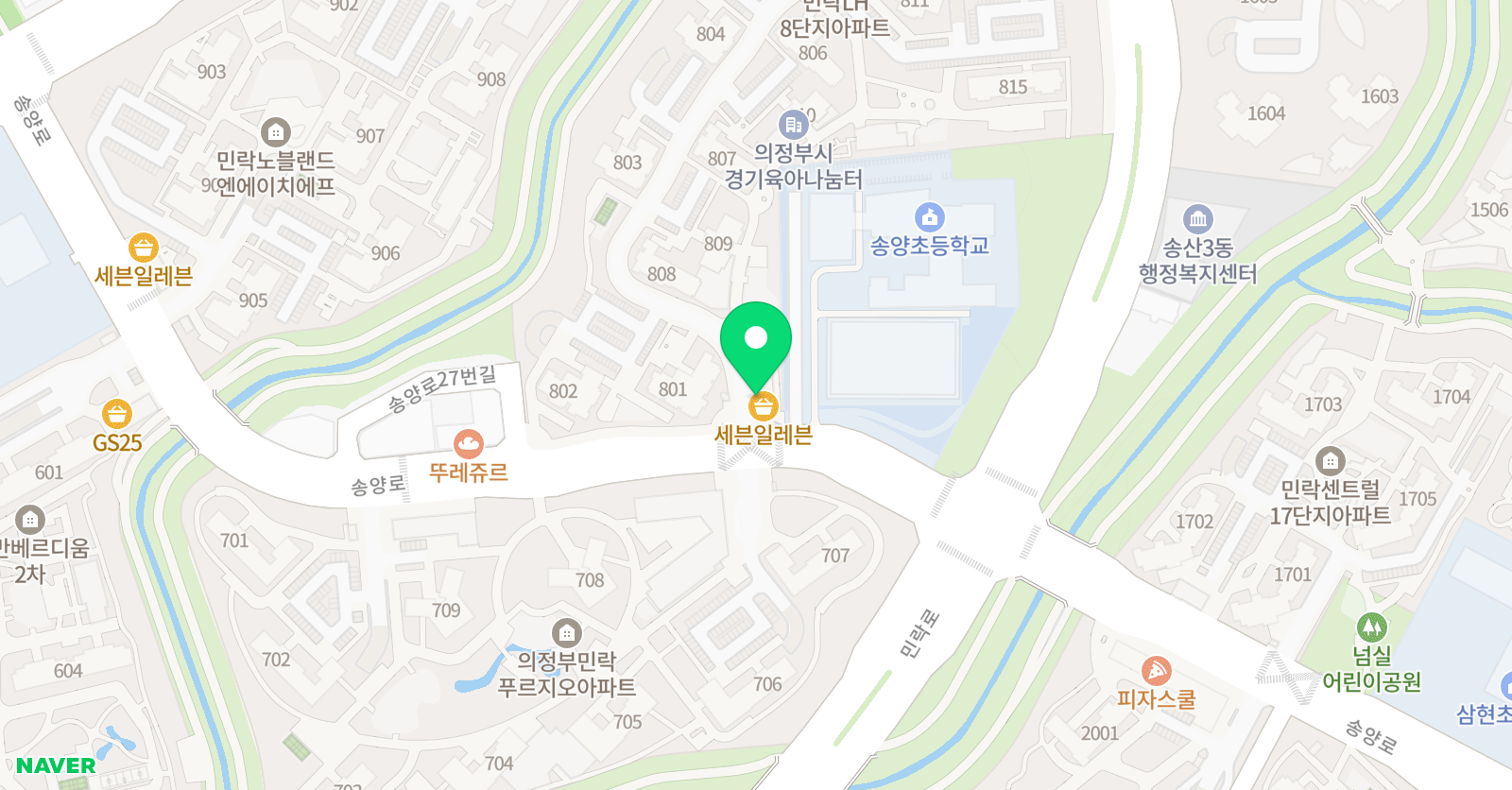 삼성 영어 셀레나 송양초교습소 위치